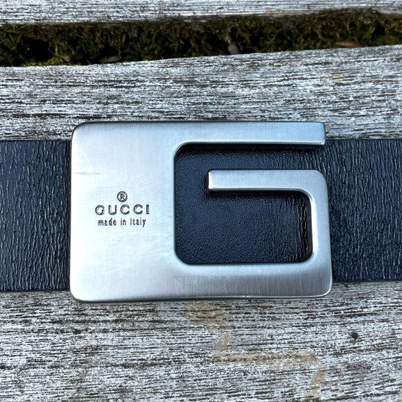 💯 Authentic GUCCI Leather Belt - Picture 1 of 8